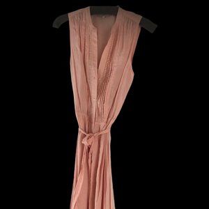 Like Brand New- Peach Aline with bodice detail, knee length - Size 4T